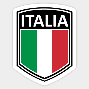 Flag Shield - Italia Sticker